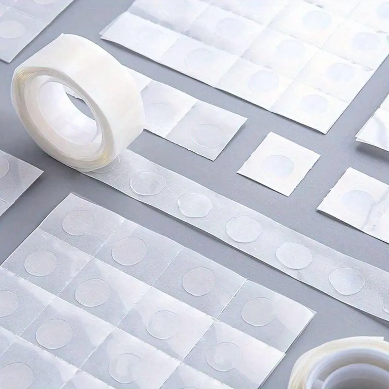 Clear Dot Double Sided Tape, 200pcs/set Double Sided Adhesive Dot Tape, Scrapbooking & Journal Making Tool for DIY Craft 6