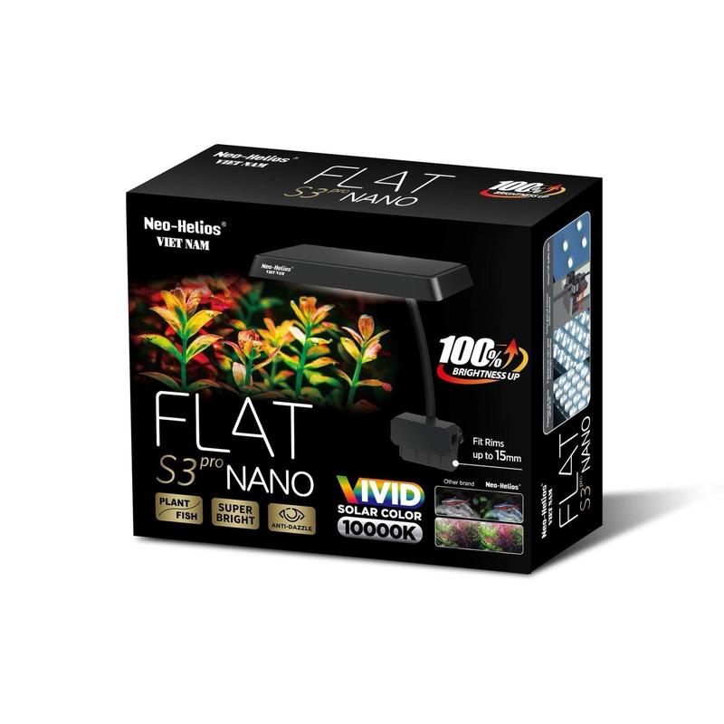 Đèn FLAT S3 Nano Pro tăng cường màu sắc cho cá và cây không nhiễu màu nước nano plus 3s đánh