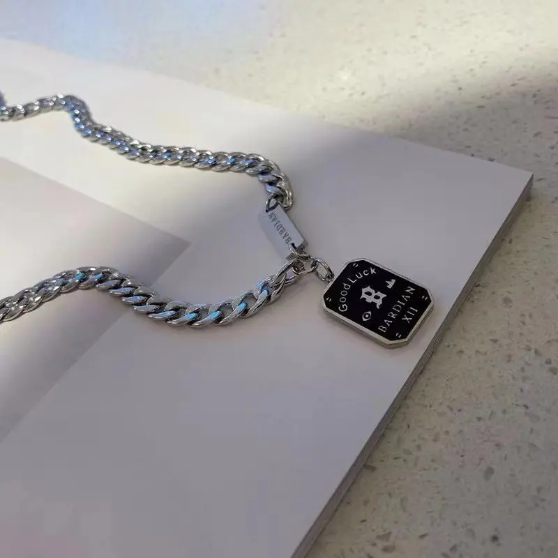 Hot Sale EN163 Kalung Silver 55cm Pria Wanita Unsex, Trendy, Rantai Titanium steel , , Anti Karat , Rantai Premium 8