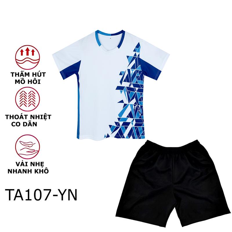 Áo cầu lông, Quần cầu lông, Bộ quần áo cầu lông nam và nữ Thoáng khí co dãn, thấm hút mồ hôi - TA107-YN Sport