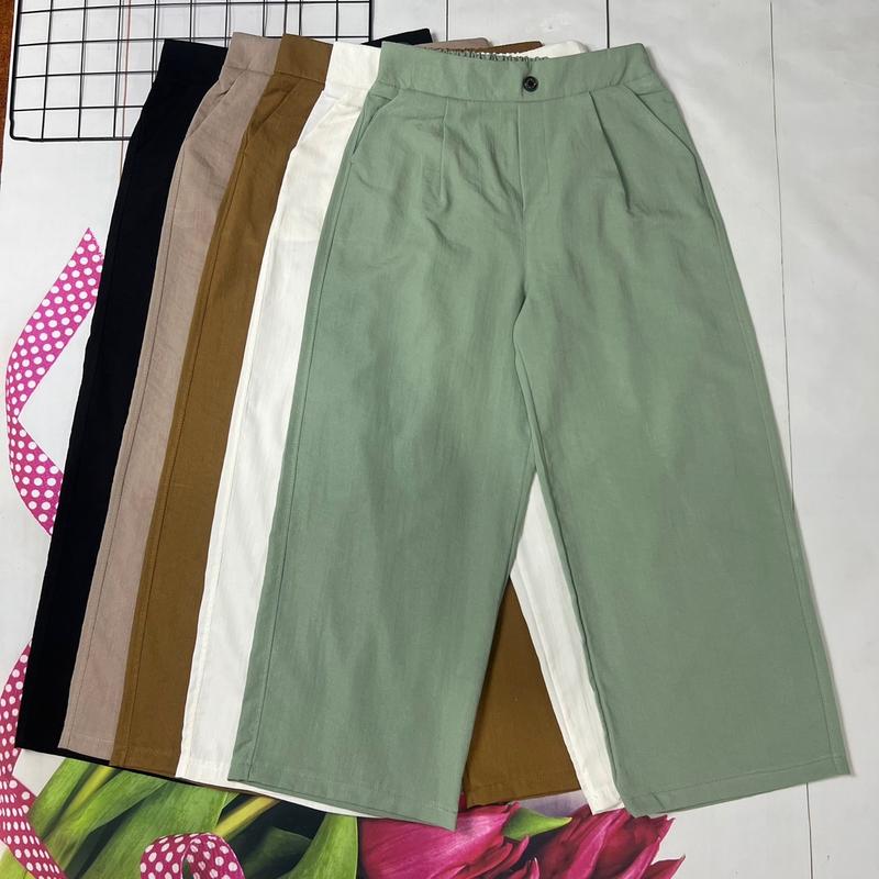 Quần xuông nấm vải đũi mềm, mịn thoáng mát