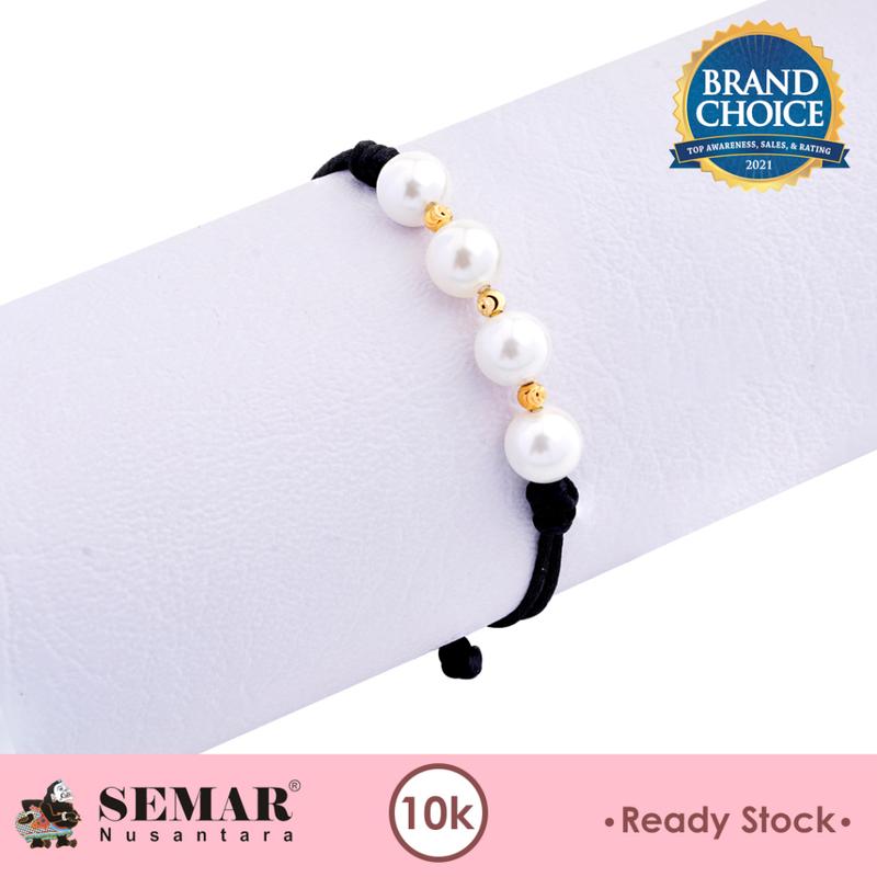 Gelang Emas Tali Pearl Jazlyn Gold 10K Semar Nusantara 0