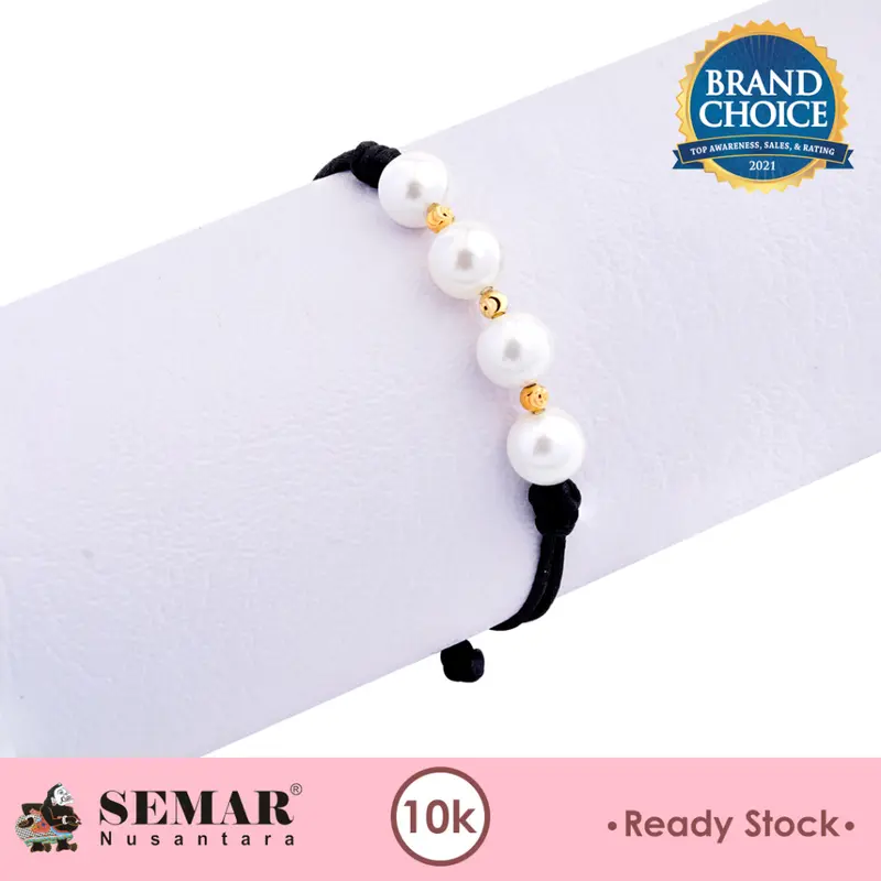 Gelang Emas Tali Pearl Jazlyn Gold 10K Semar Nusantara 0