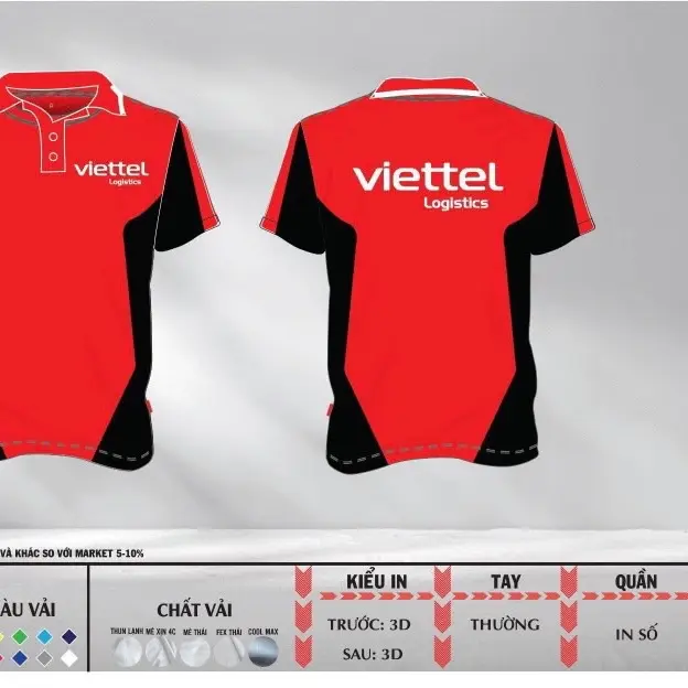 Áo đồng phục Viettel Logistis (nam - nữ) Xuka Shop