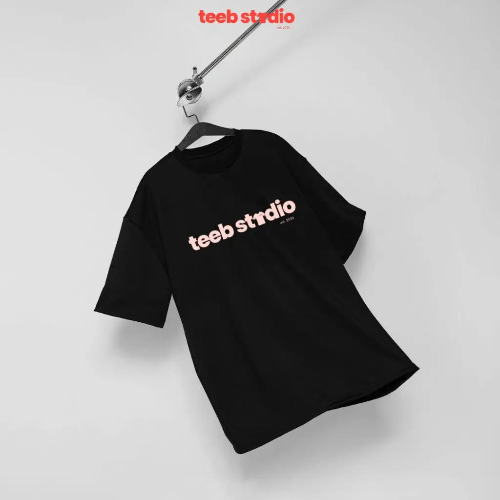 TeeB Studio Áo Thun Cotton Unisex In Hình Họa Tiết - Đen/Trắng Nam Nữ