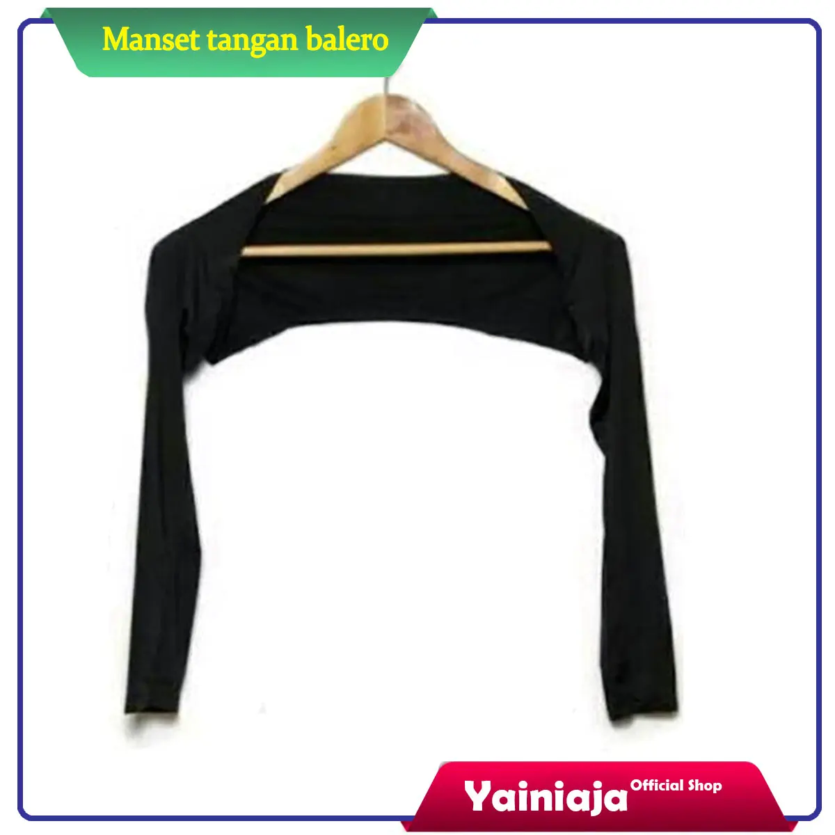 Manset balero deker Tangan Sambung deker tangan wanita dan pria Muslim Handsock Hitam