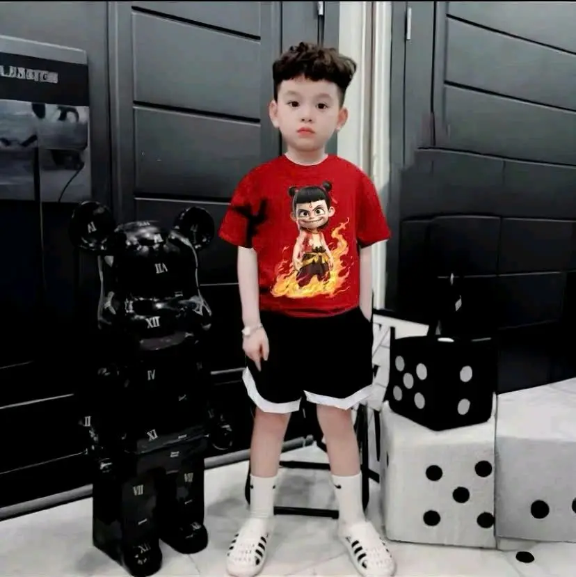 Bộ Natra cộc tay cho bé trai (9-44kg) chất thun cotton
