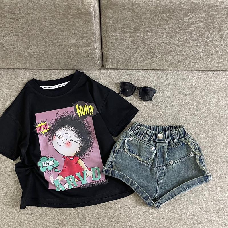   Không kèm áo  Quần sooc jeans mềm siu xinh bé gáii 