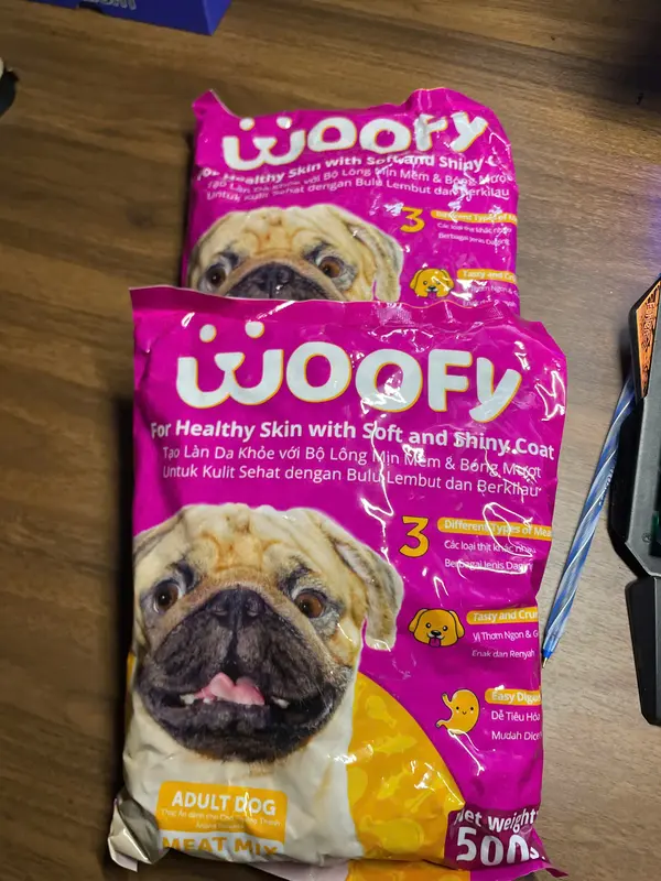Hạt Woofy thức ăn cho chó trưởng thành 0,5kg (1 gói 500g) 4