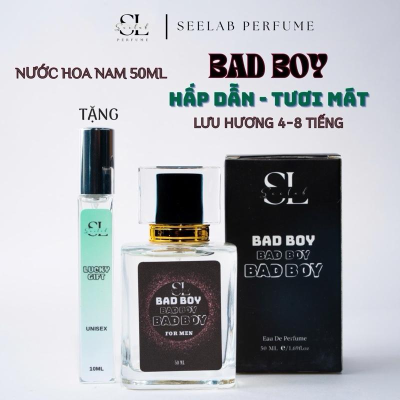 50ml nam Nước hoa nam Bad Boy 50ml - Tặng kèm 1c nước hoa 10ml Độc Quyền Seelab Perfume Cosmetic