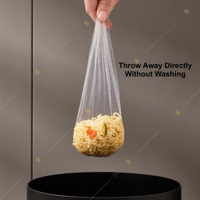 Product Introduction of HOMEBOX  Kitchen Sink Filter Drainage Rack with Disposable Filter Net Basket. Suction Type Anti Clog Sink Strainer 25
