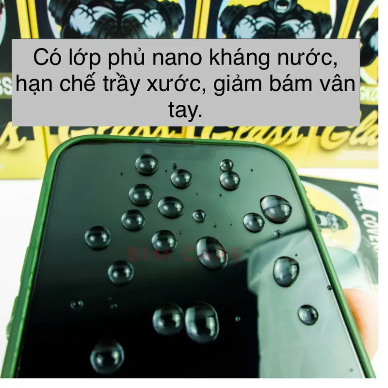 Kính Cường Lực KingKong Glass ( tránh nhìn trộm ) dành cho Táo Ốp Case 2