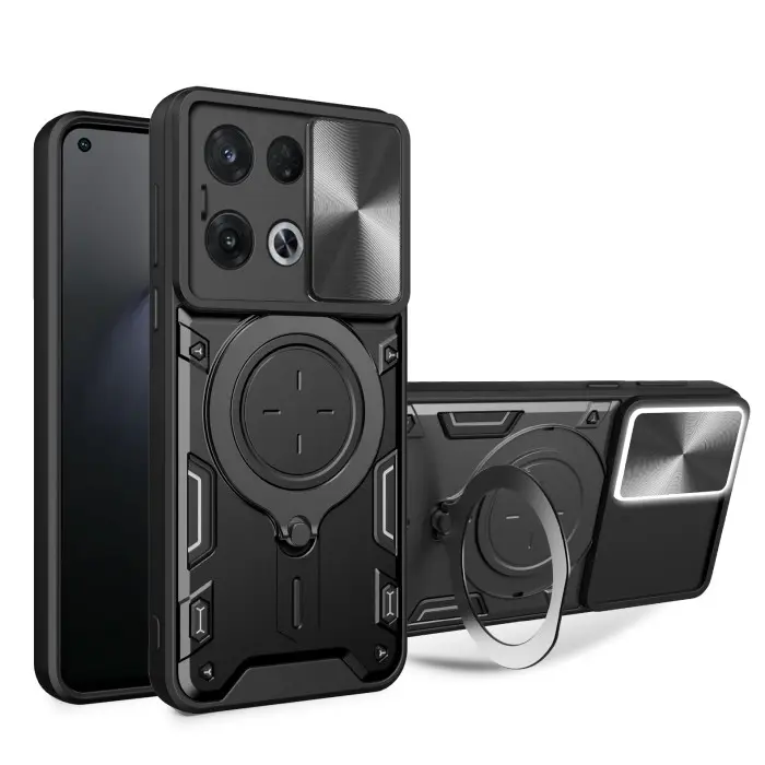 Oppo Reno 8 5G - EvoX Army Flash Flip Lens Armor Case Shockproof 0