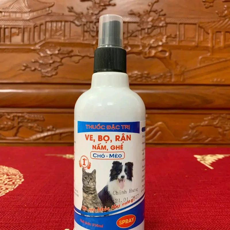 Xịt diệt ve bọ  rận,  bọ chét cho thú  cưng 3