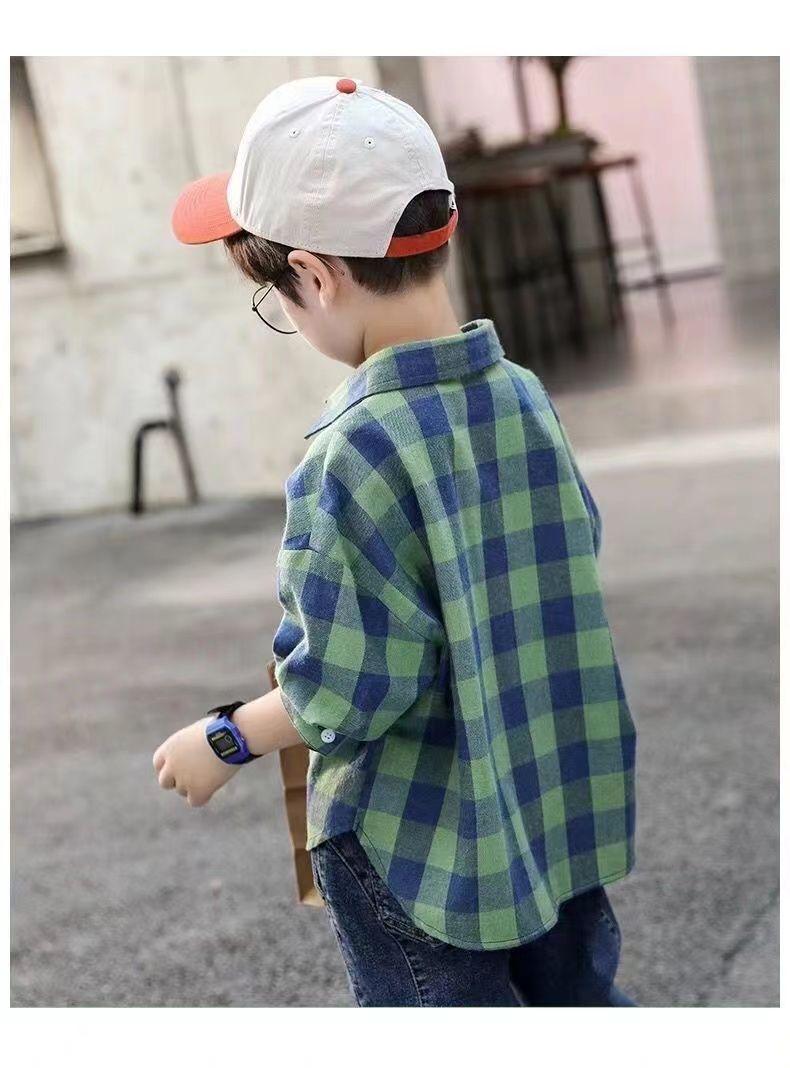 Product Introduction of Áo Sơ Mi Kẻ Sọc Cho Bé Trai, Áo Sơ Mi Dài Tay Mùa Xuân Và Mùa Thu Mới 2024, Cho Trẻ Em Lớn Hơn, Cotton Nguyên Chất, Thời Trang Thường Ngày Áo Khoác Hợp Xu hướng, Được 1535 Đánh Giá Tích Cực 9