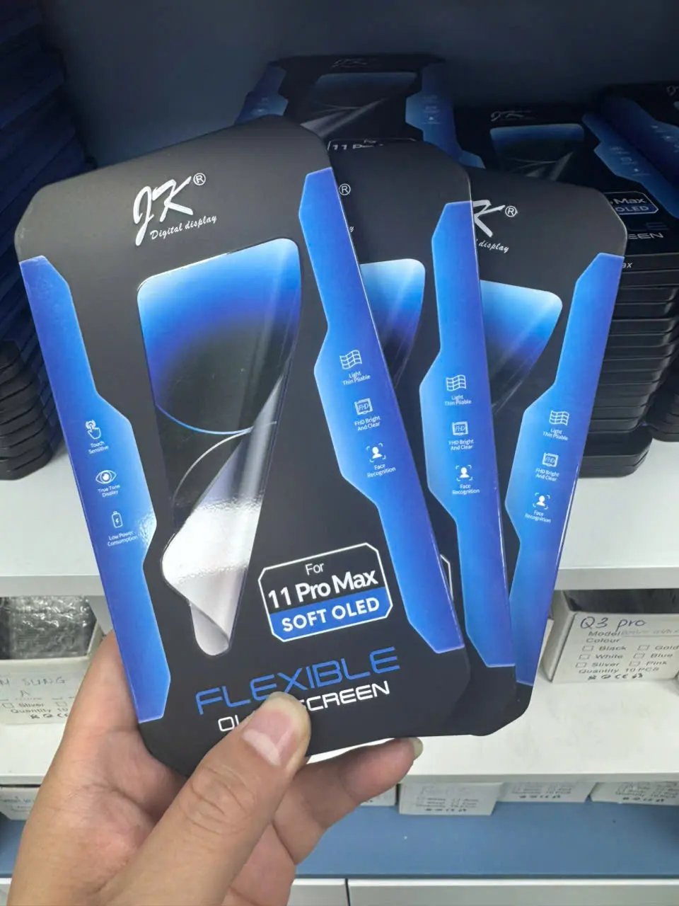Màn hình JK Soft Oled cho ĐT Xsm/ 11 Prm/ 12 Pro/ 12 Prm/ 13/ 14, tặng kèm tovit tháo máy