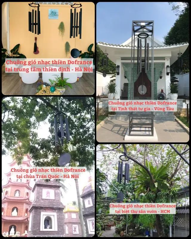 Chuông gió nhạc thiền Dofrance Nước 20 - Chuông gió tần số 432Hz đã được các cơ quan kiểm chứng xác thực 8
