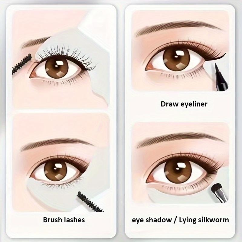 Trợ lý trang điểm mắt đa chức năng, chất liệu silicon, bảo vệ Mascara dễ dàng, dụng cụ bôi Phấn Mắt chính xác, mẫu đệm Kẻ Mắt có thể tái sử dụng, trang điểm mắt nhanh chóng, không lem, hoàn hảo, không mùi, nhẹ nhàng và dễ làm sạch Nữ Cosmetic 8