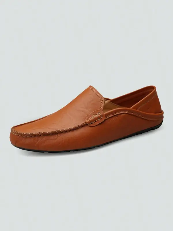 Men's Casual Solid Color Slip-on Loafers, Fashionable Comfortable Non-slip Shoes for Daily Wear, Lightweight Breathable Shoes for All Seasons, Boy 3
