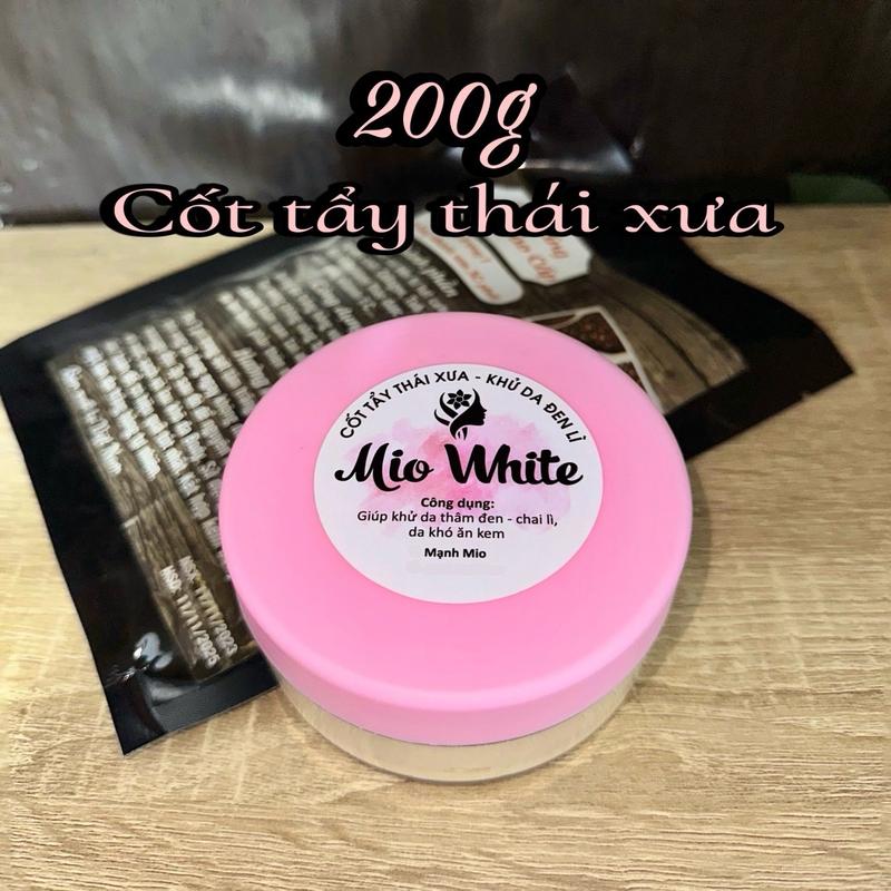 200G KEM CỐT TẨY THÁI XƯA KHÔNG BNL giúp khử da thâm-da vàng-da lì trắng da. Tặng kèm 1 tắm trắng