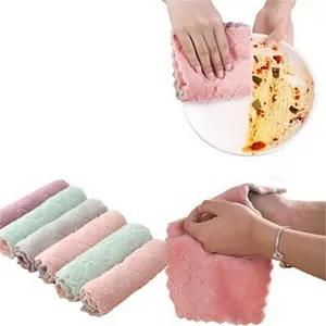 [COD] GD C225 Kain Lap Piring Anti Minyak Bahan Bulu Karang / Kain Lap Dapur Serat Mikro Serap Air Murah