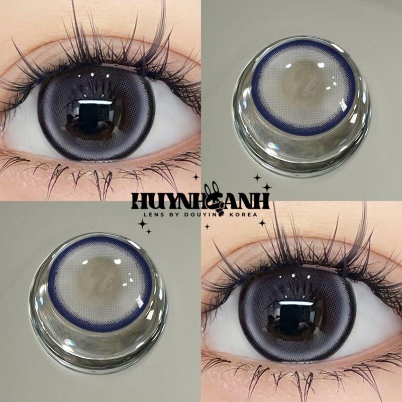 Lens Mắt Kính Áp Tròng xám xanh tây dễ thương giãn vừa edm gray Giá 1 Đôi + Kèm Khay Dụng Cụ