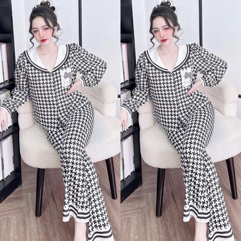 TDQD CỔ NEW TAY PHỒNG!!! Chất lụa latin - phom 40< 60kg  Hàng e may kĩ đẹp có túi quần 7