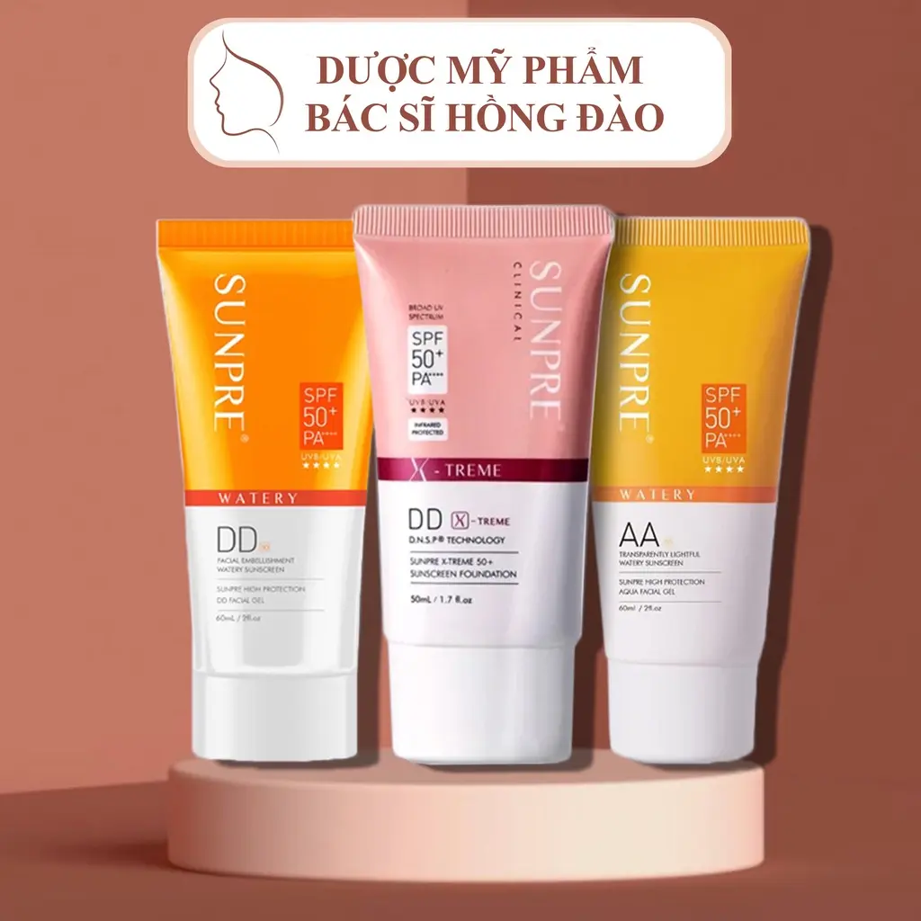 [HÀNG NHẬP KHẨU] Kem Chống Nắng Dạng Nước Mona Frema Watery Sunpre AA/DD SPF 50+/PA ++++ BS HỒNG ĐÀO