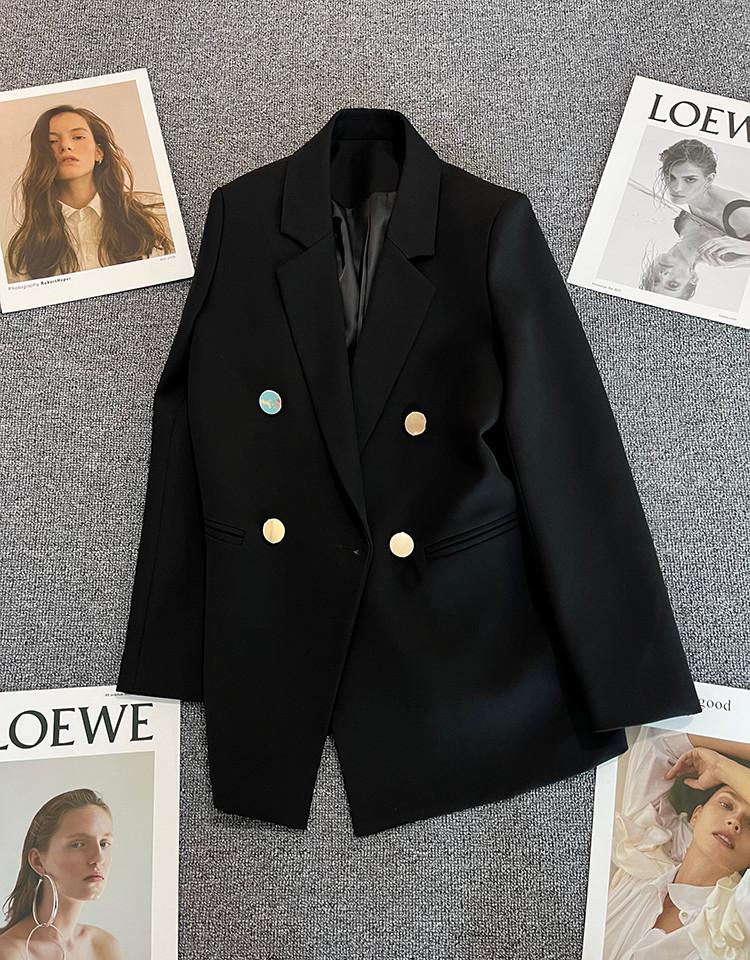 Product Introduction of Áo khoác blazer áo khoác vest nữ 2 lớp có đệm cầu vai rất đẹp khuy nút cao cấp Voi Women Top 22