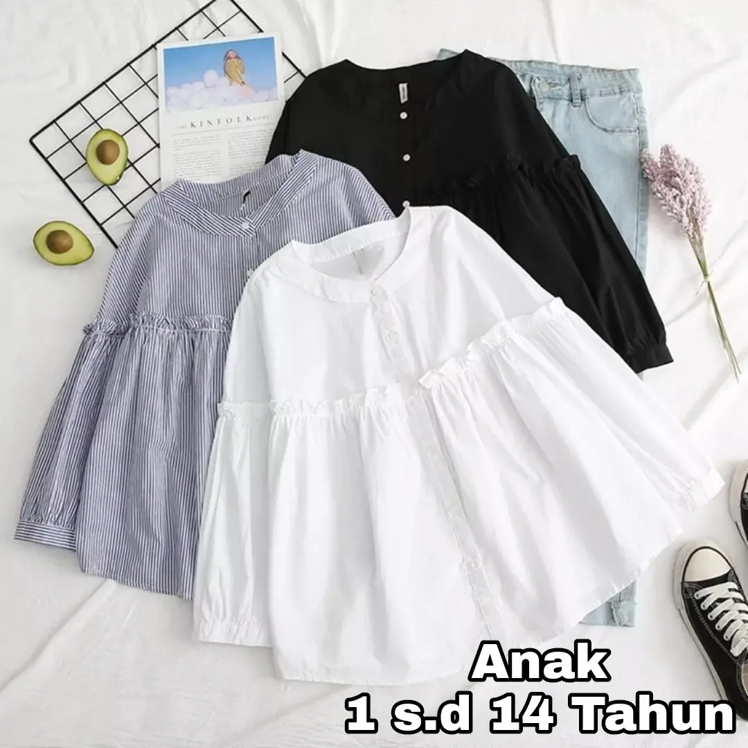 Cika Blouse Baju Atasan Anak Perempuan Umur 1 Sampai 14 Tahun Baju Anak Korean Style 12 Tahun 2 Tahun 3 Tahun 4 Tahun 5 Tahun 6 Tahun 7 Tahun 8 Tahun 9 Tahun 10 Tahun 11 Tahun 13 Tahun
