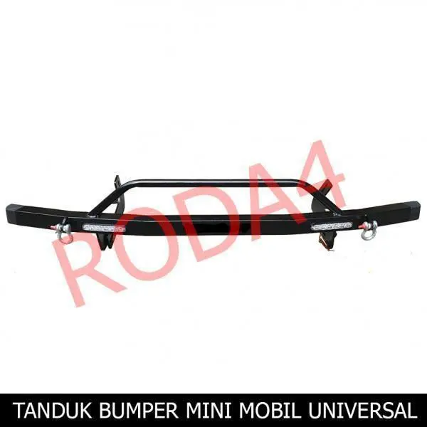 Tanduk Bumper Mini Depan Besi Mobil Universal With Lampu DRL