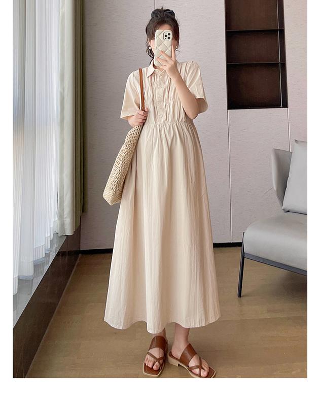 Product Introduction of P69350# Dress Pregnant Plus Size Dress For Women Nipped Waist Summer Slim New Arrival Pregnant Pregnancy Dress 24