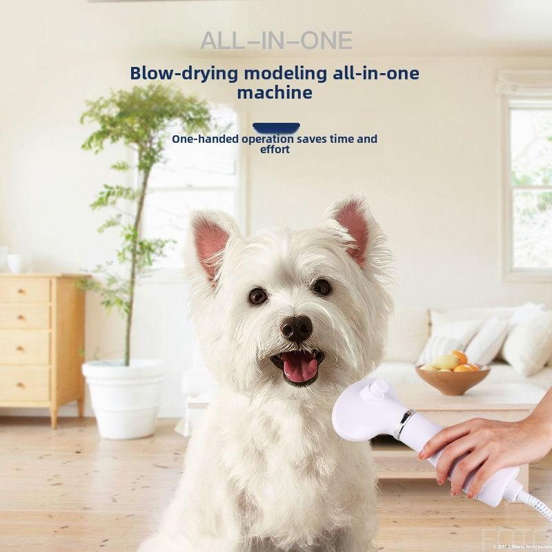 Product Introduction of Pet Blowing Hair Pulling Artifact Blowing Combs Dog Roller Raising Machine Integrated Hair Dryer Teddy Blowing Hair Comb for Beauty Use 2