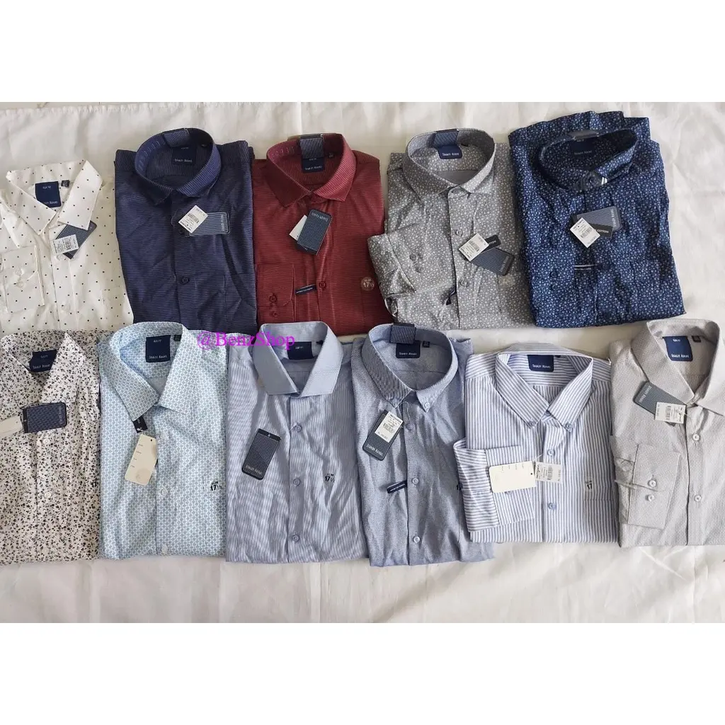 KHUSUS SLIMFIT 17/17.5- ST4NL3Y 4D4MS-kemeja formal pria Original_lengan panjang/MOTIF/2022