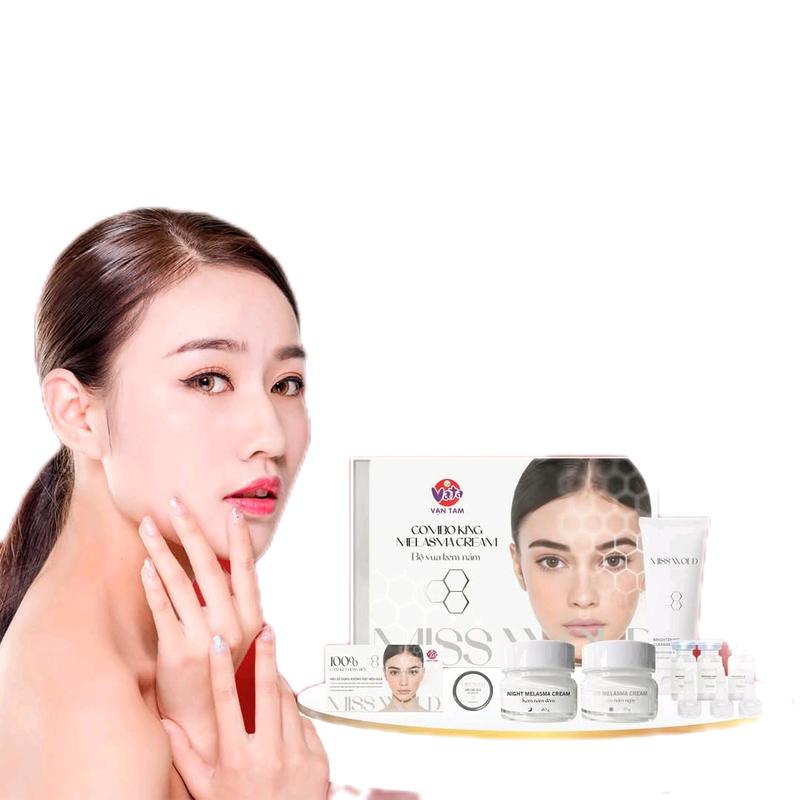  BỘ VUA KEM NÁM MISS WOLD  HỖ TRỢ GIẢM NÁM,TÀN NHANG  LÀN DA SÁNG MỊN 