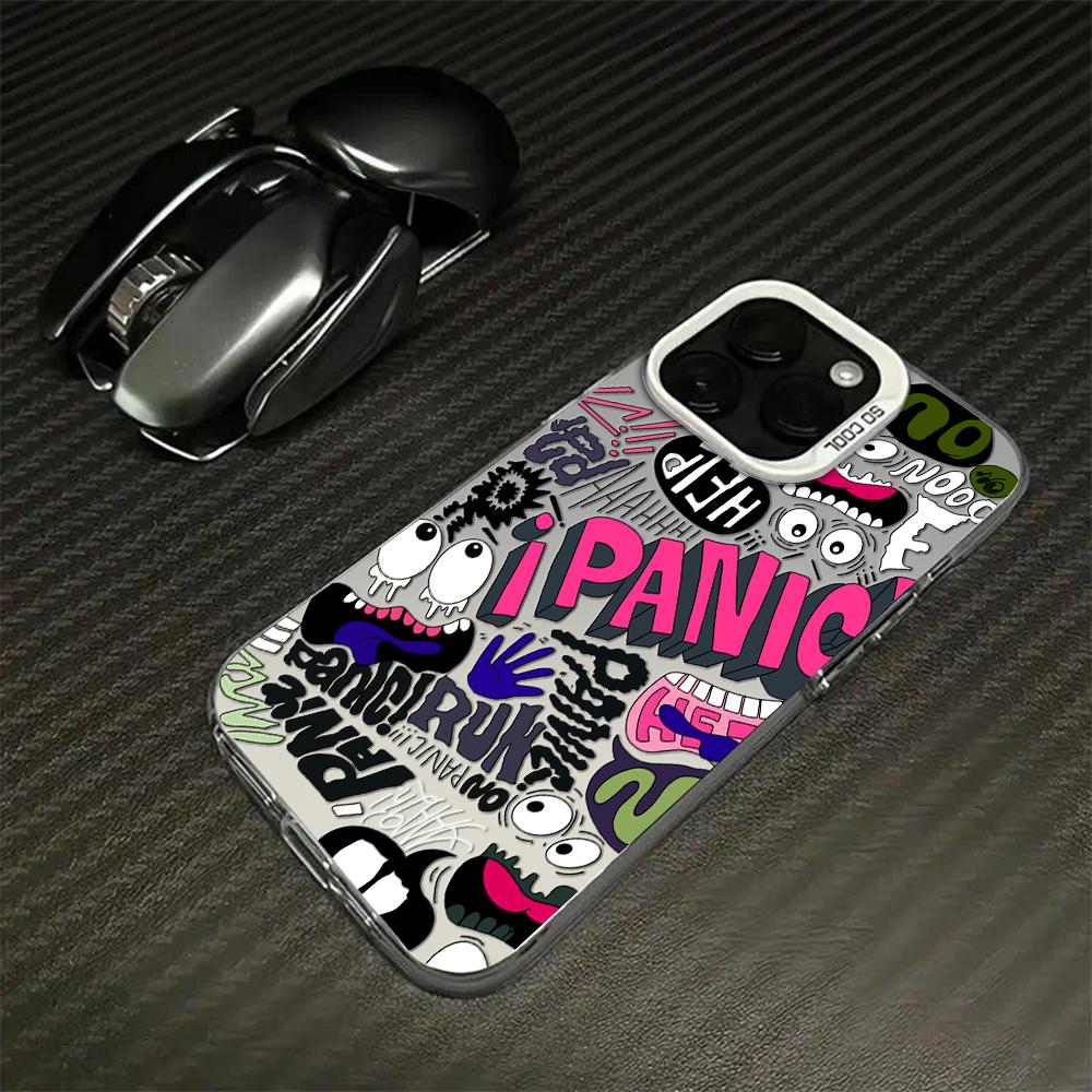 ORAX "versi baru"Casing Handphone Silikon TPU TeksGraffiti untuk iPhone 13/15 Pro Max, iPhone 14/XsMax/R.Cocok untuk iPhone 12/11-Romantis& Indah-Cocok untuk Dipakai denganHP.mao