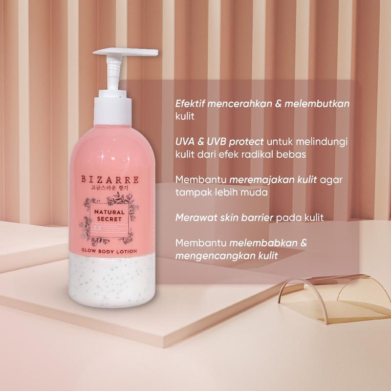 BIZARRE Glow Body Lotion Lotion Kulit Tubuh 300 ML 6