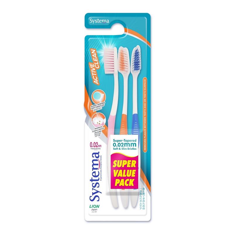 SYSTEMA Active Clean Toothbrush 3s - TikTok Shop Malaysia