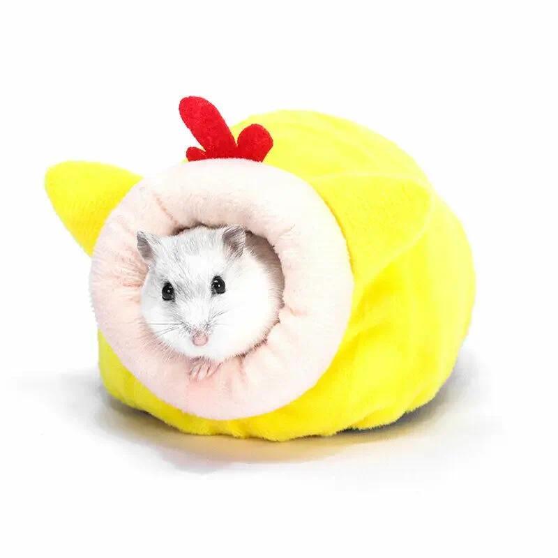 Product Introduction of Soft Plush Winter Warm Cute Hamster Cotton House Small Animal Nest Guinea Pig Squirrel Mice Rat Sleepping Bed Keep Warm Nest 4