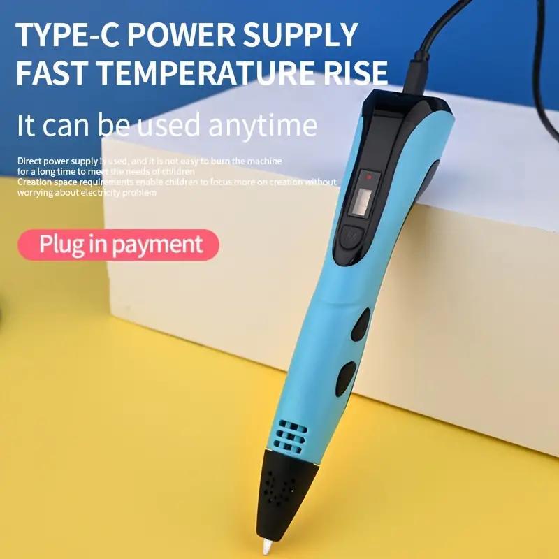 Product Introduction of 3D Printing Pen Set, 1 Set USB Charging 3D Drawing Pen with 3 Colors 3.3m PLA, Creative Painting Pen, Art & Handmade Gift 4