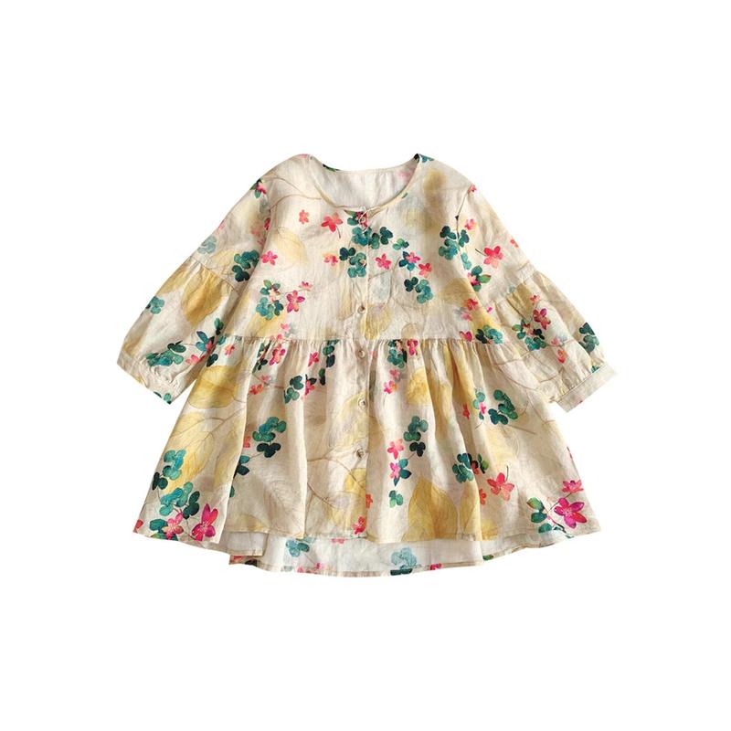 Áo Sơ Mi Babydoll, Phong Cách Hàn Quốc, Dáng Rộng Vừa Vặn, Thích Hợp Đi Đi Lại, Thiết Kế Hoa Sang Trọng Chất Liệu Ramie Cao Cấp, Áo Cánh Phồng Thoải Mái, Áo Sơ Mi Tay Lửng Có Sẵn Vận Chuyển 24 giờ 4