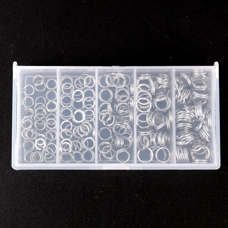 Vòng Chia Câu Cá Bằng Thép Không Gỉ, 200 Chiếc, Dây Siêu Phẳng Độ Bền Cao, Dụng Cụ Chịu Lực, Đầu Nối Mồi, Thích Hợp Để Câu Cá Jigging, Độ Bền Cao 6