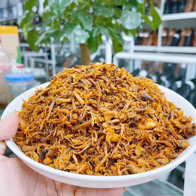 Ruốc Nấm Hương Sạch Vị Truyền Thống Có Thêm Dầu Gấc và Oliu Tốt Cho Sức Khỏe Mọi Lứa Tuổi - Ruốc Nấm Thuần Chay