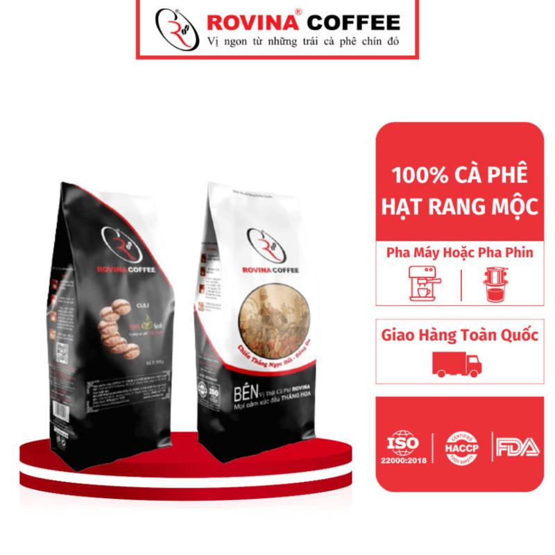 Cà Phê Hạt Culi Đặc Biệt - Pha Phin Gói 500gr ( Xay Sẵn) Mang Hương Vị Độc Đáo, Tinh Tế Có Hậu Vị, Có Chiều Sâu Thương Hiệu Rovina Coffee Cafe Bột 0