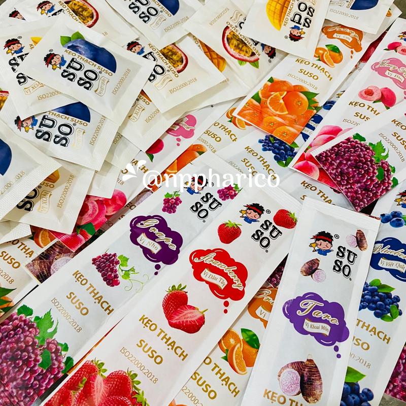 1.6Kg Thạch giòn dai mix nhiều vị trái cây siêu ngon Ăn Vặt Snack Food Thức Ăn