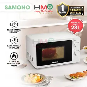 SAMONO MICROWAVE 23L SW-MV23 SAMONO Microwave Oven 23L Low Watt 450W – Oven Listrik Multifungsi Hemat Energi 23 Liter SW-MW23SAMONO Microwave Oven 23L Low Watt 450W – Oven Listrik Multifungsi Hemat Energi 23 Liter SW-MW23