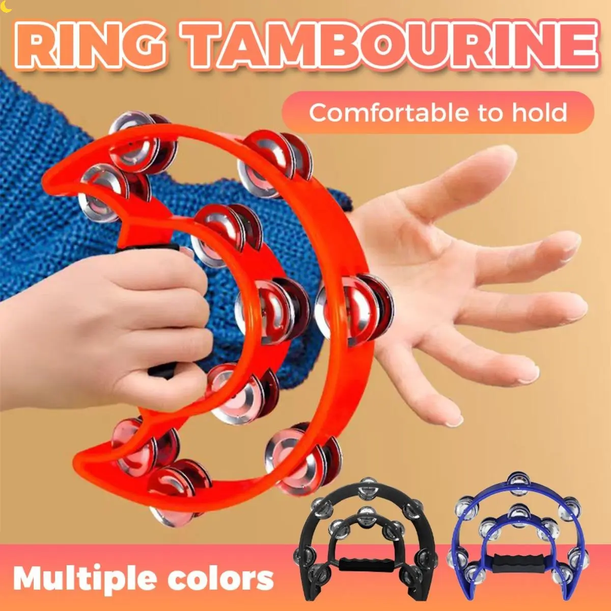 Orff Percussion Hand Rattle for Children – Double Row Instrument for ...