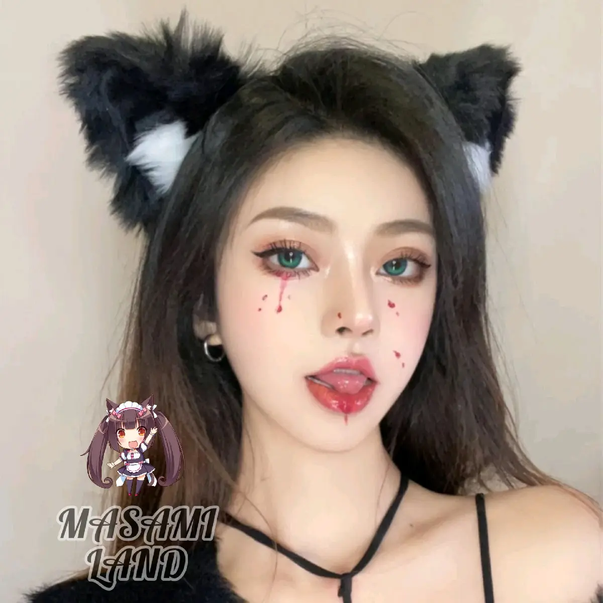 Masami Land Bando Kucing Cosplay / Bando Furry Premium Quality Metal Coating Headbands