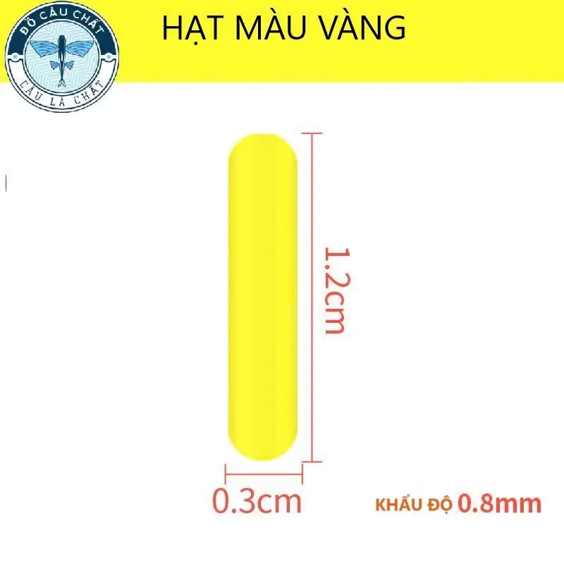 Combo 40 hạt độ tăm phao silicon, chống thấm nước - 20 hạt đỏ + 20 hạt vàng 4