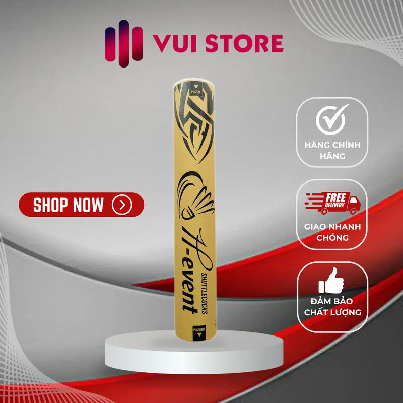 ỐNG CẦU LÔNG EVENT TẬP LUYỆN ( Hộp 12 quả ) - Hàng phân phối chính thức - Vui Store Nam Vợt Cầu Lông Sport 1